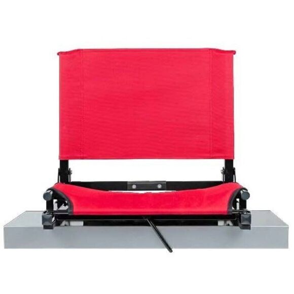 The Stadium Chair Company Heavy Duty Game Changer Foldable Stadium Seat Red OS - Picture 1 of 6